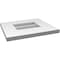 Ekena Millwork Vertical Surface Mount PVC Gable Vent: Non-Functional, w/ 3-1/2"W x 1"P Standard Frame, 14"W x 12"H GVPVE14X1201SN - alternate 2
